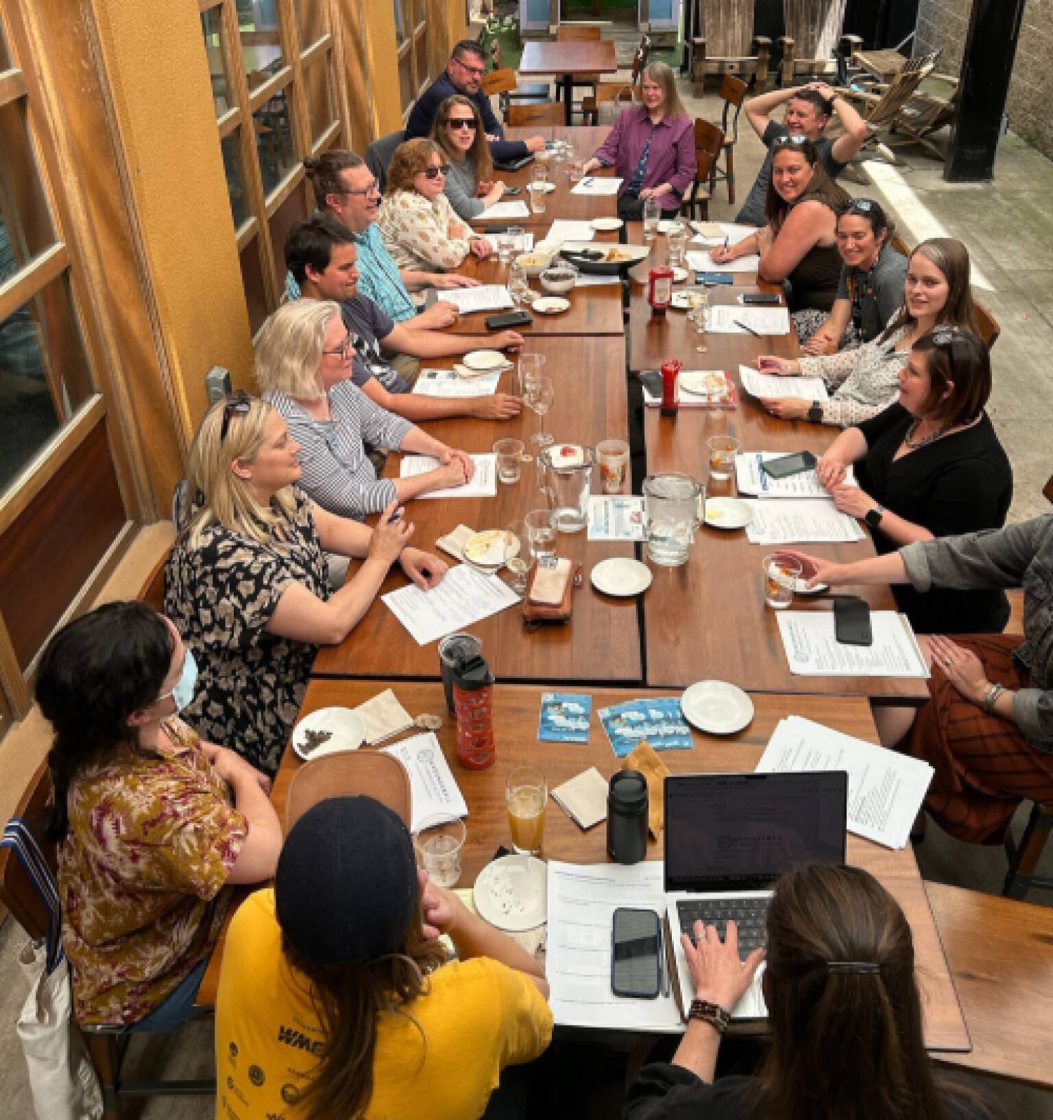 Community Partners sitting around a table
